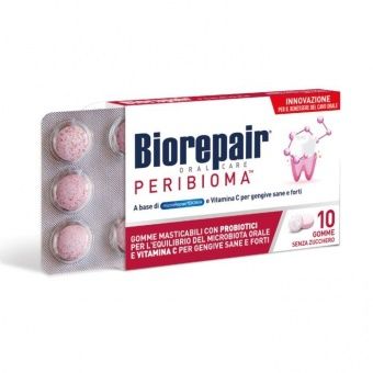 Жевательная резинка Biorepair PERIBIOMA для восстановления микрофлоры полости рта